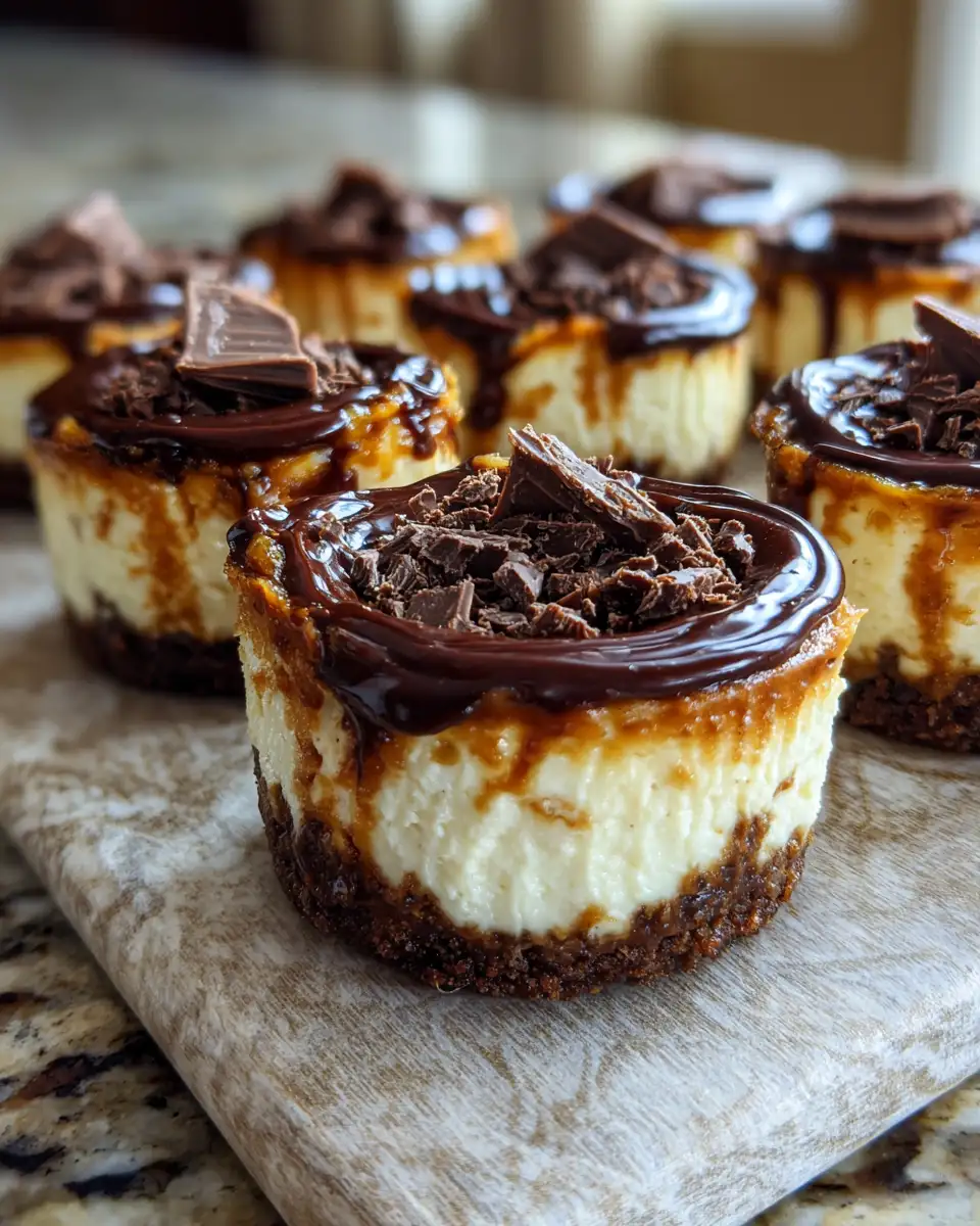 Final dish - Irresistible Reese's Chocolate Cheesecake Bites The Perfect Sweet Snack