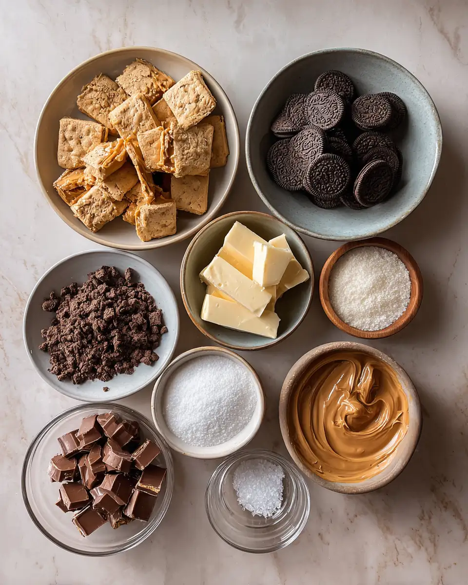 Ingredients for Irresistible Reese's Chocolate Cheesecake Bites The Perfect Sweet Snack