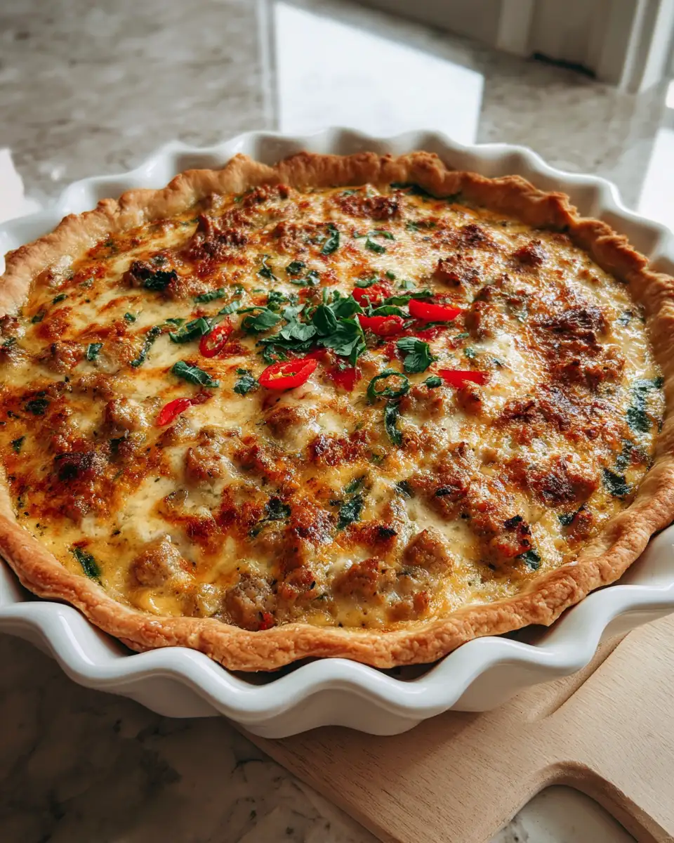 Final dish - Deliciously Irresistible Sausage Pie Monterey Recipe to Satisfy Your Cravings
