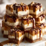 Irresistible Snickers Caramel Cheesecake Bites That Will Satisfy Your Sweet Tooth - Featured Image