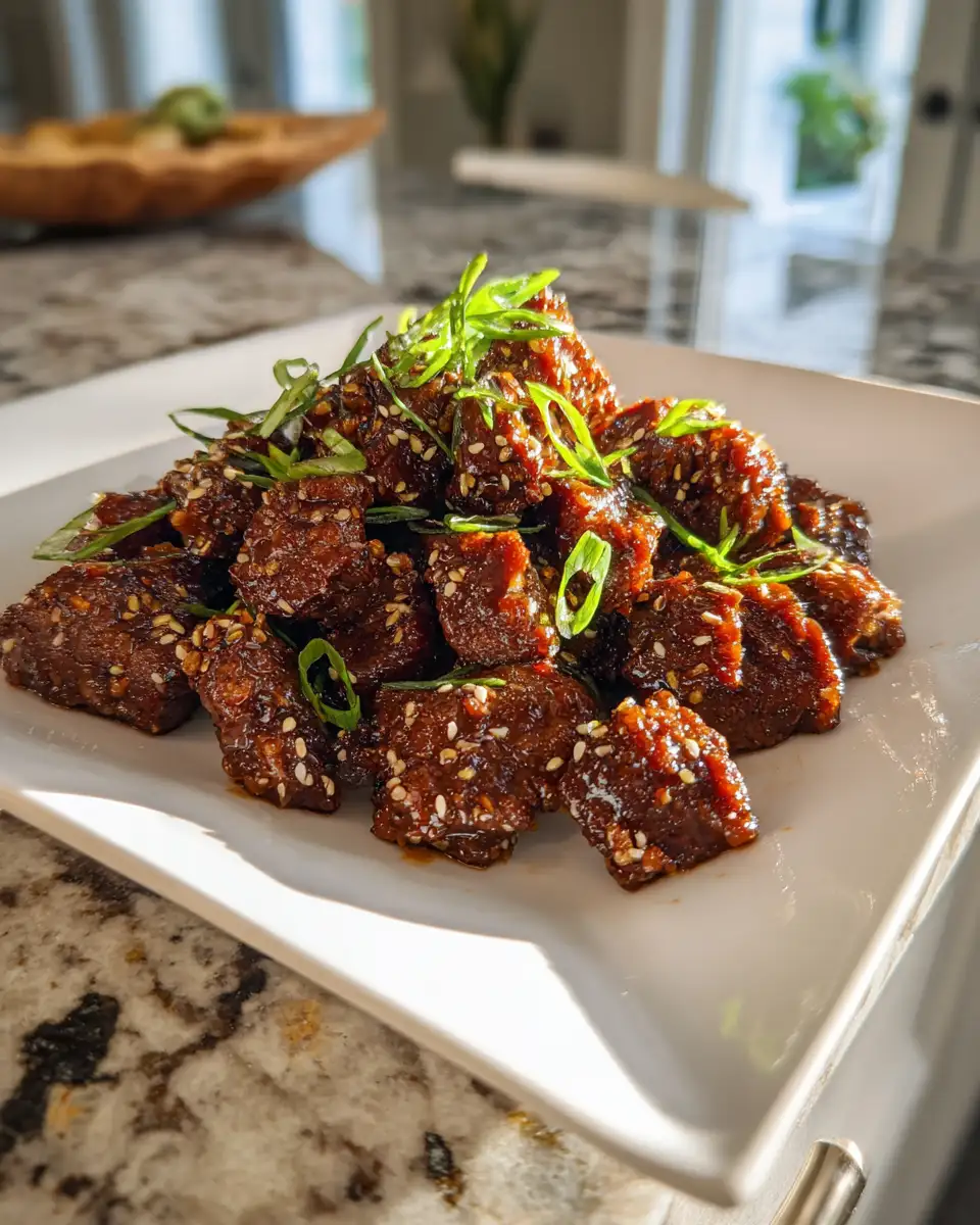 Final dish - Irresistible Sticky Korean Beef Bites That Will Make Your Taste Buds Dance