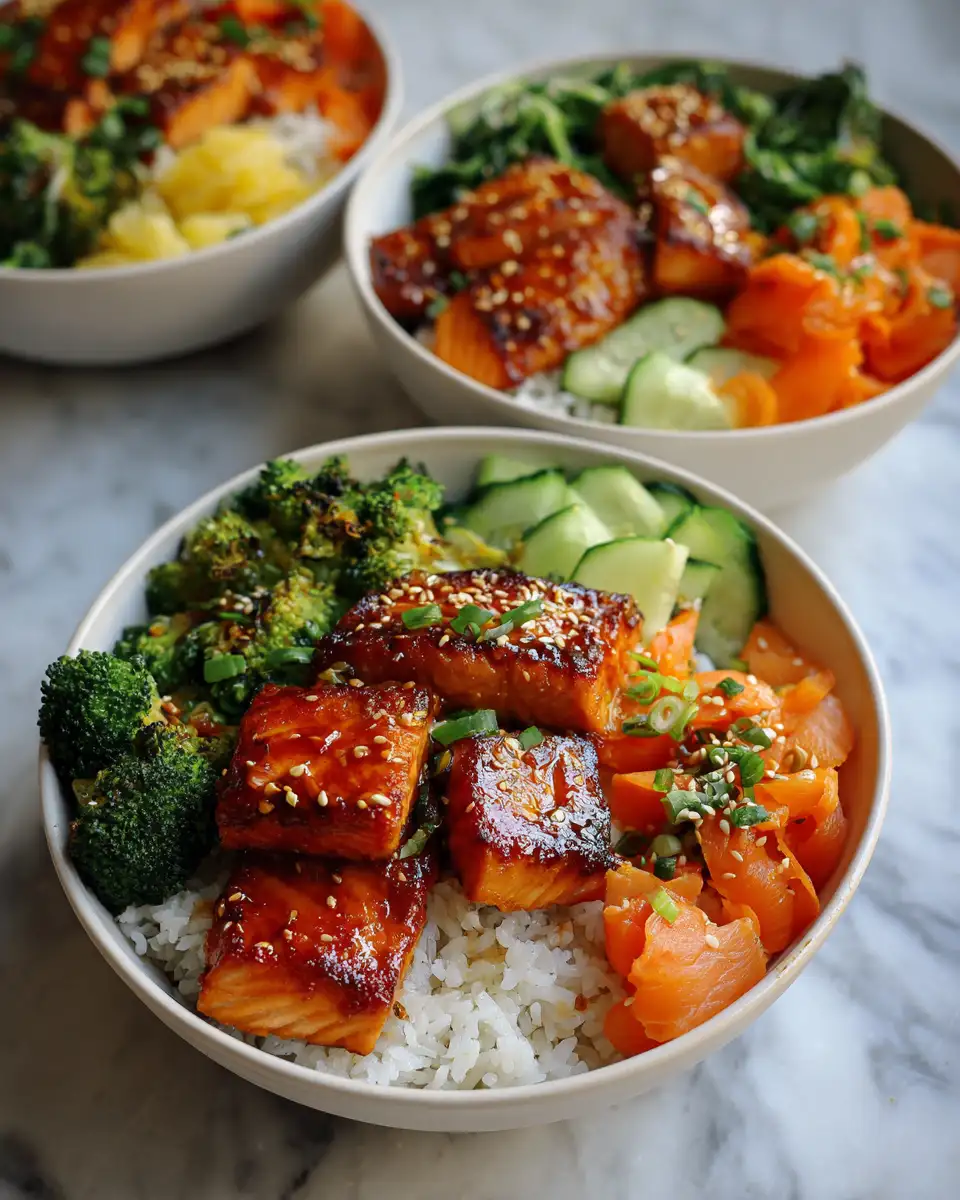 Final dish - Deliciously Easy Sweet Chili Salmon Bowls to Satisfy Your Cravings