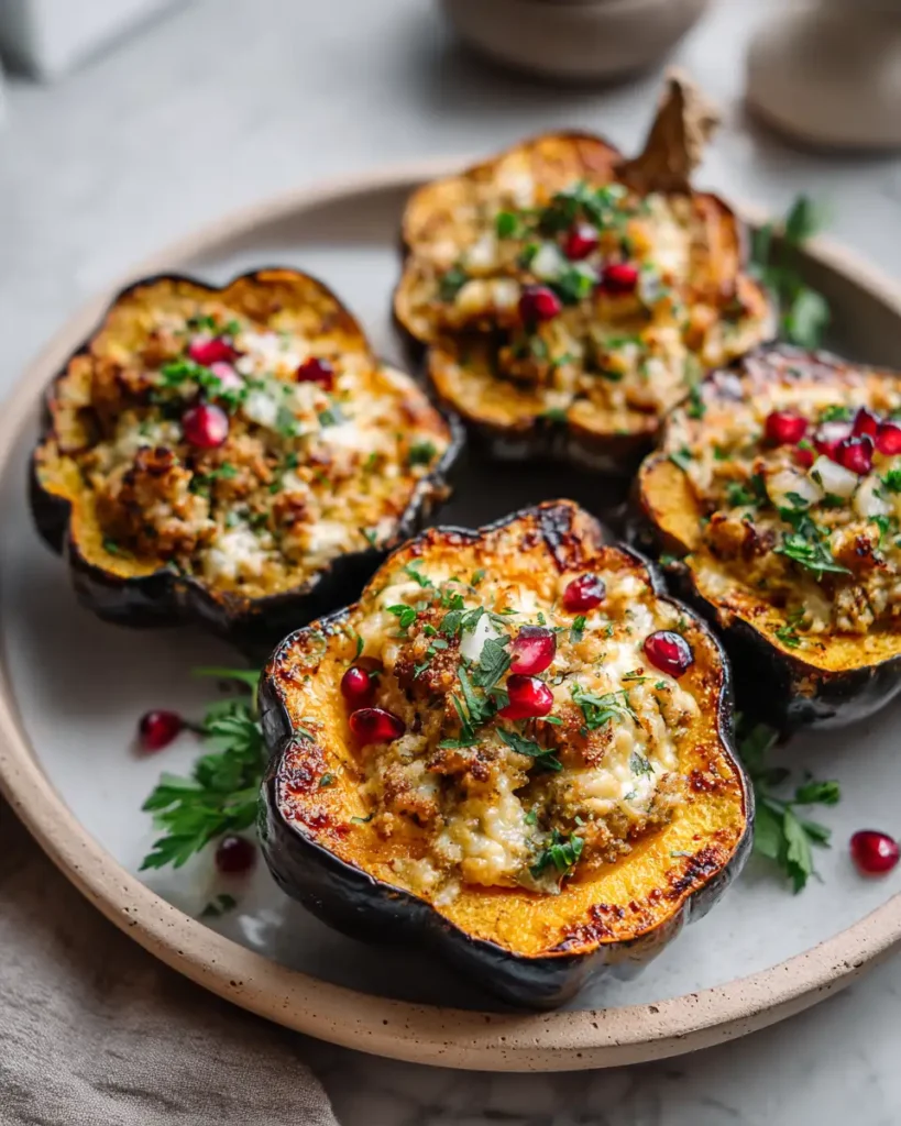Deliciously Healthy Turkey Stuffed Acorn Squash Recipe to Satisfy Your Cravings - Featured Image
