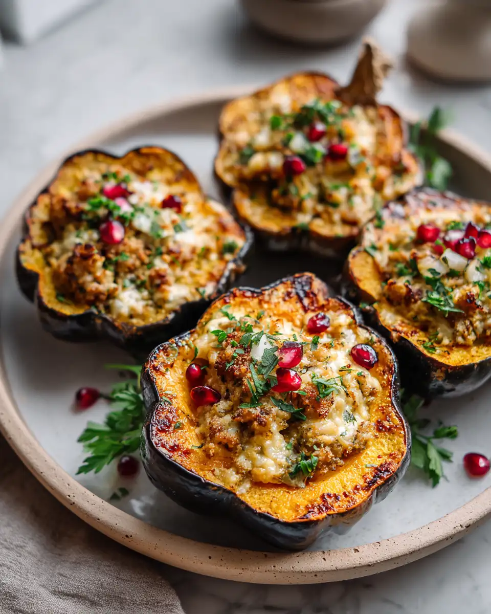Deliciously Healthy Turkey Stuffed Acorn Squash Recipe to Satisfy Your Cravings - Featured Image
