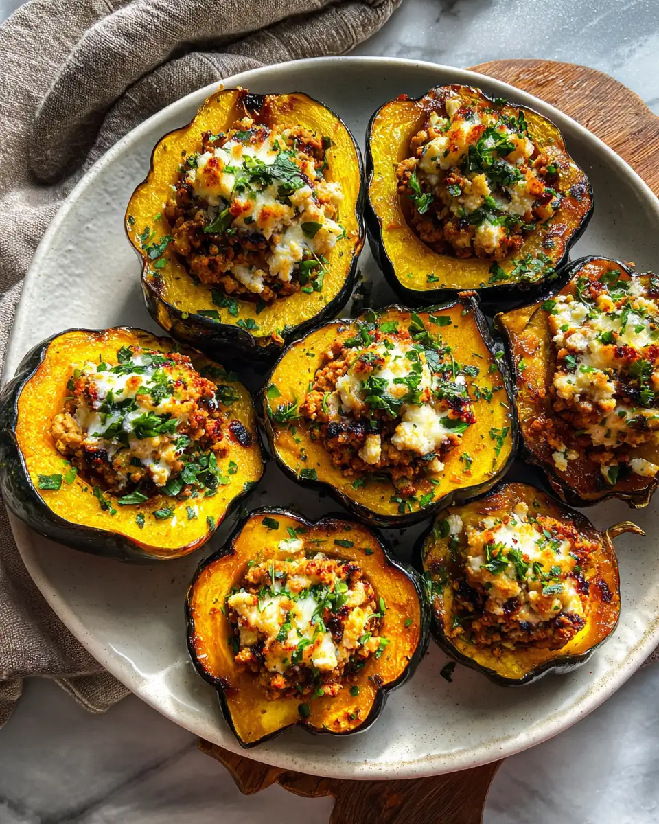 Final dish - Deliciously Healthy Turkey Stuffed Acorn Squash Recipe to Satisfy Your Cravings