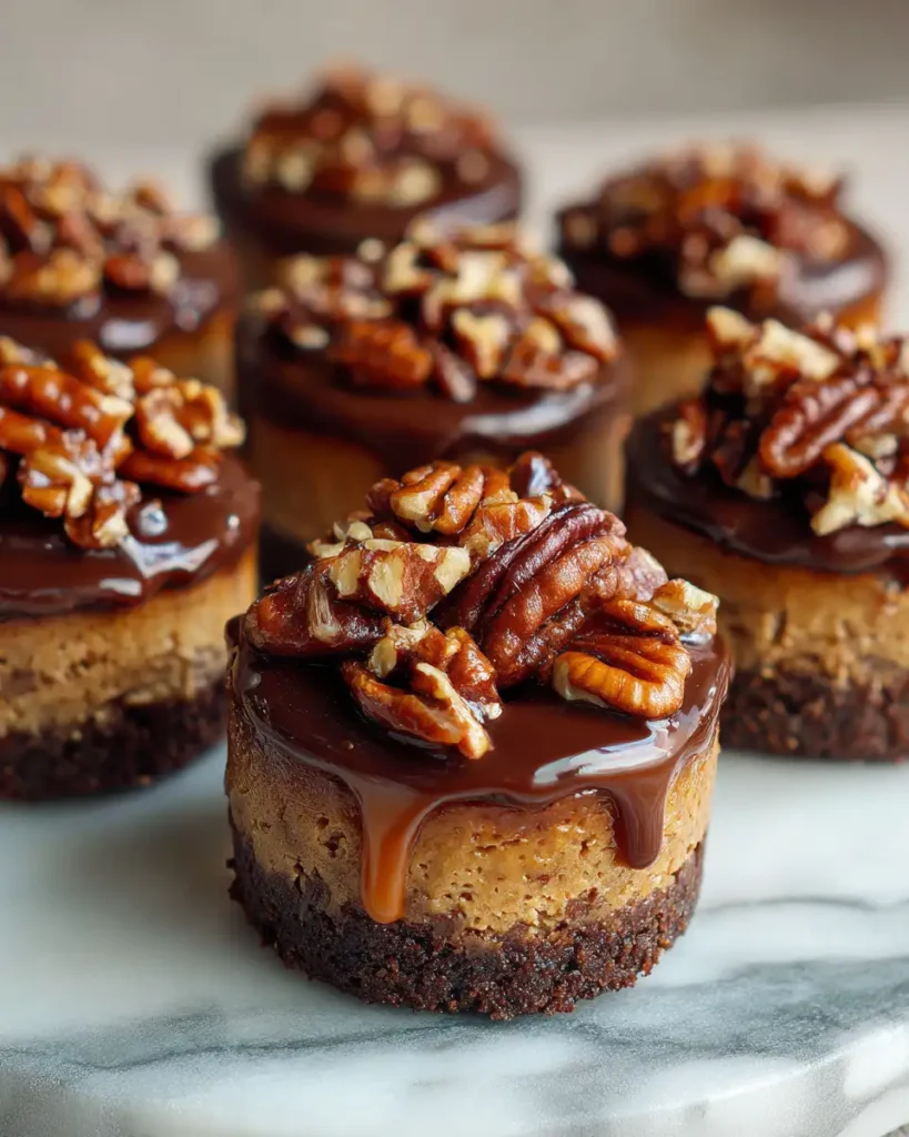 Irresistible Turtle Chocolate Caramel Cheesecake Bites That Will Melt Your Heart - Featured Image