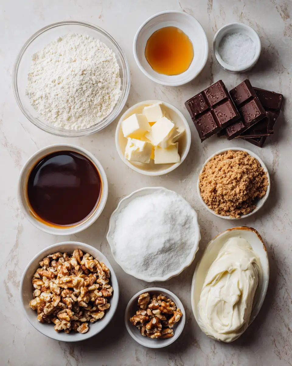 Ingredients for Irresistible Turtle Chocolate Caramel Cheesecake Bites That Will Melt Your Heart