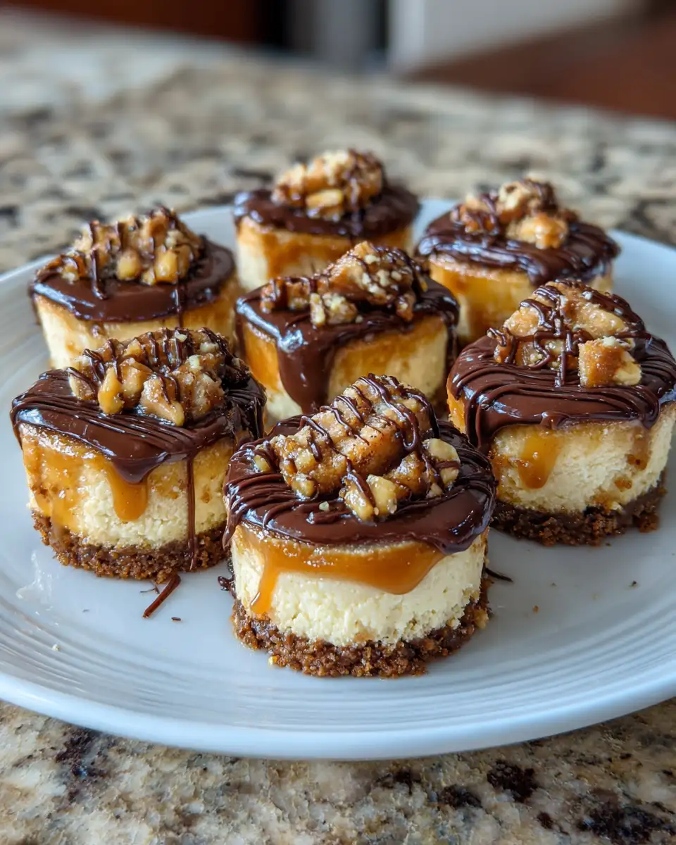 Final dish - Irresistible Twix Caramel Cheesecake Bites That Will Sweeten Your Day