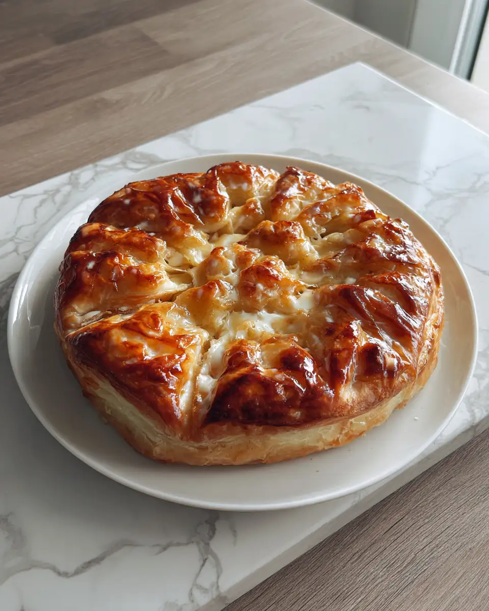 Final dish - Irresistible Apple Pie Cream Cheese Danish Recipe to Satisfy Your Sweet Tooth