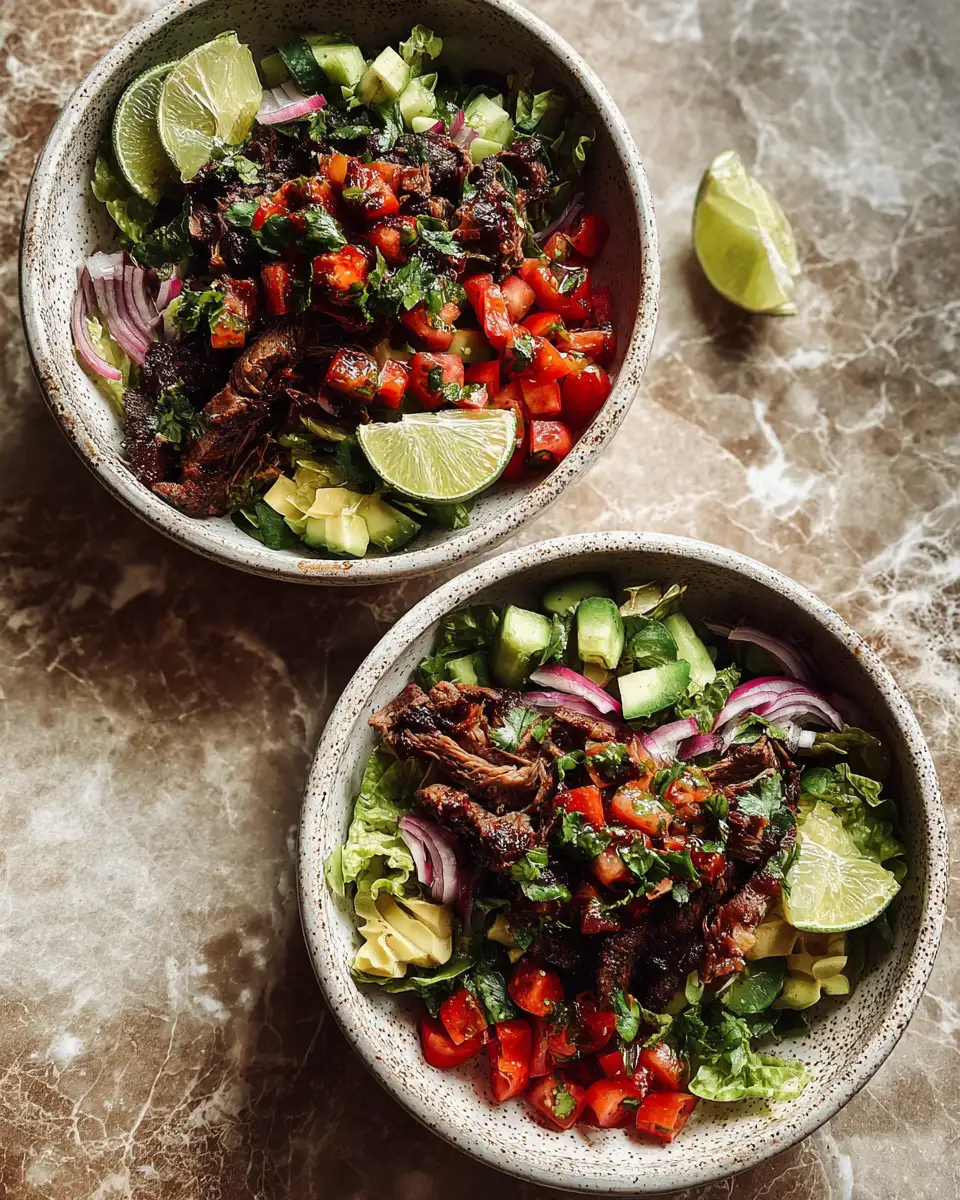 Final dish - Ultimate Birria Beef Taco Bowls Recipe for Flavorful Comfort Food