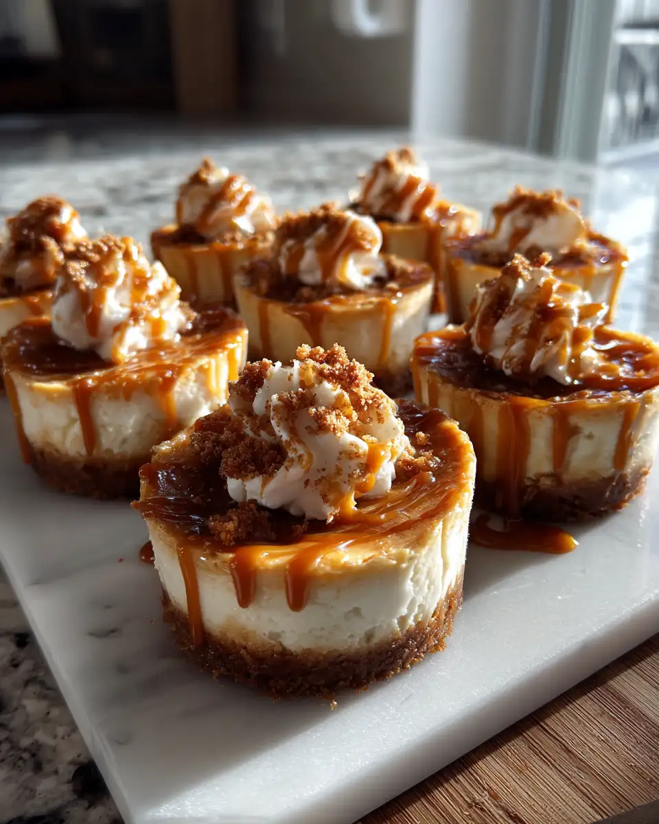 Final dish - Irresistible Biscoff Caramel Mini Cheesecakes You Need to Try