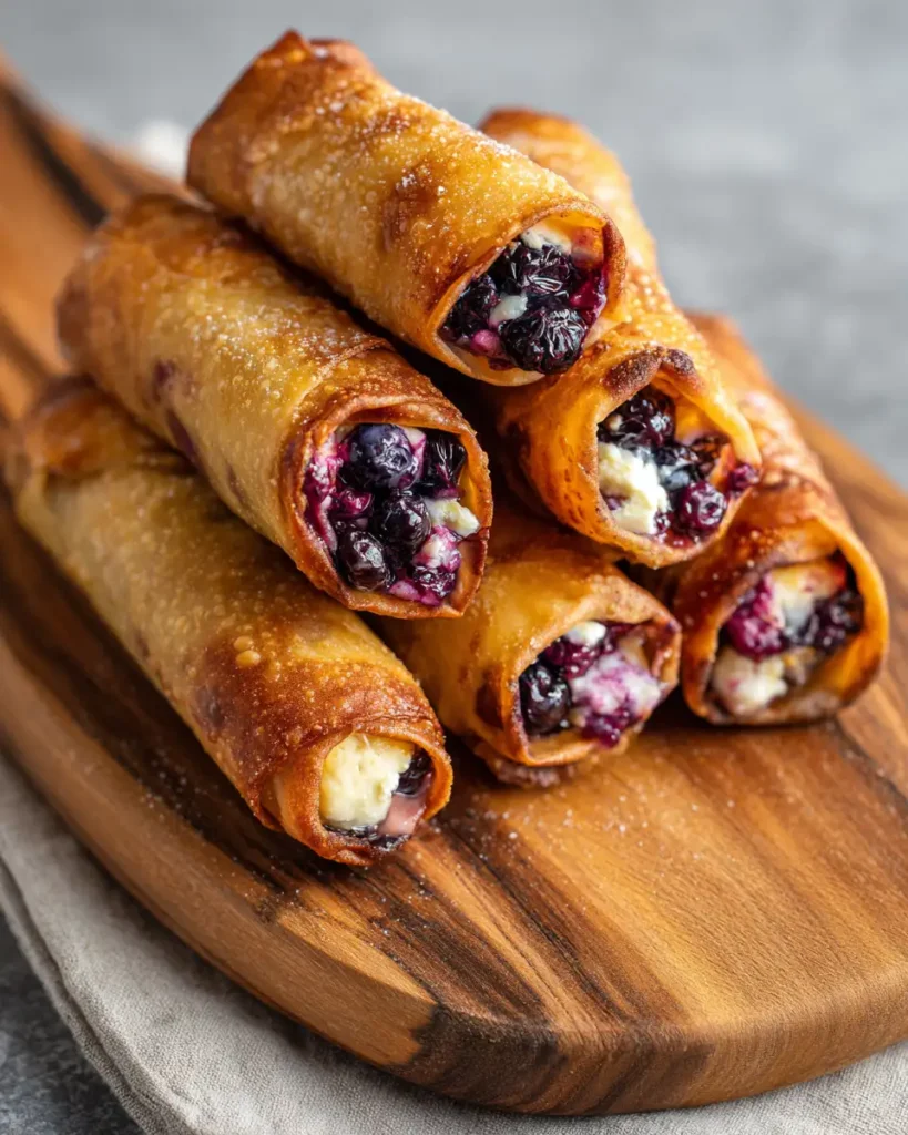 Delicious Blueberry Cream Cheese Egg Rolls Ready in Just 30 Minutes - Featured Image