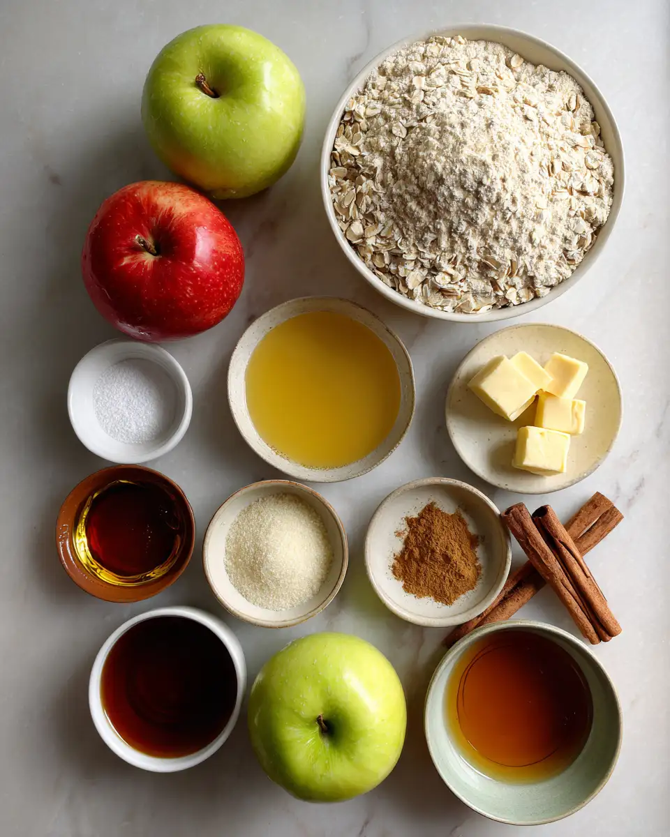 Ingredients for Irresistible Brown Butter Maple Apple Bars You Need to Try
