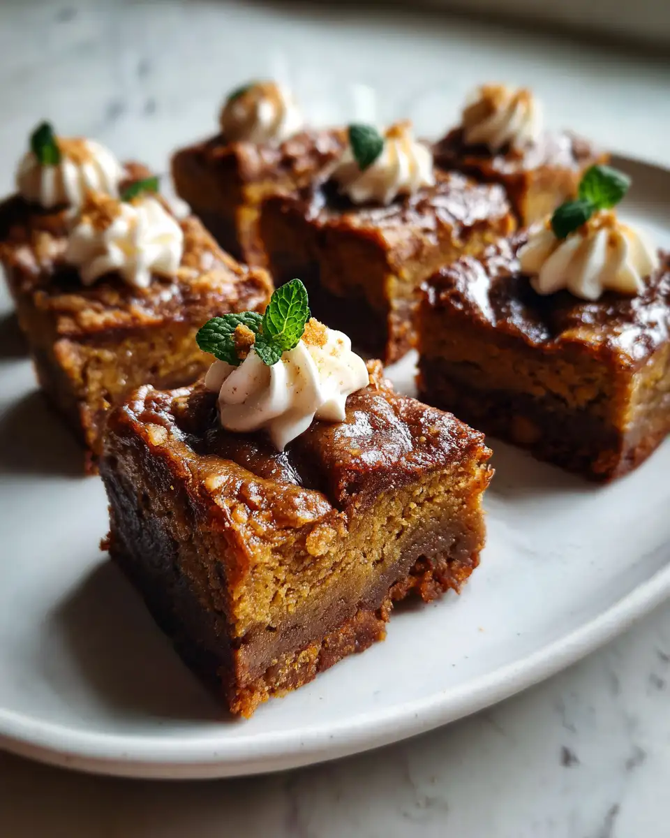 Final dish - Irresistible Brown Butter Pumpkin Blondies to Satisfy Your Fall Cravings