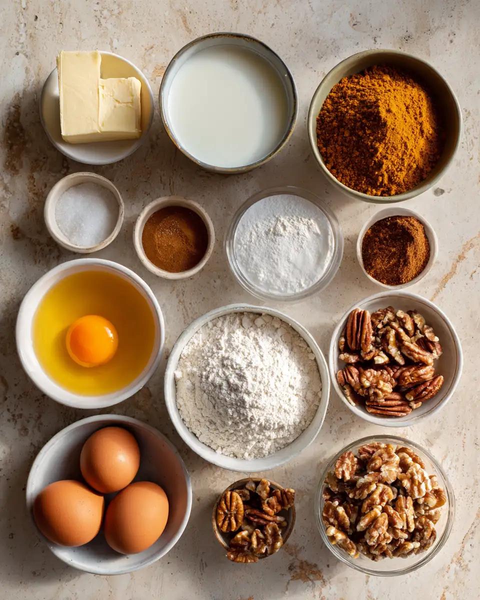 Ingredients for Irresistible Brown Butter Pumpkin Blondies to Satisfy Your Fall Cravings