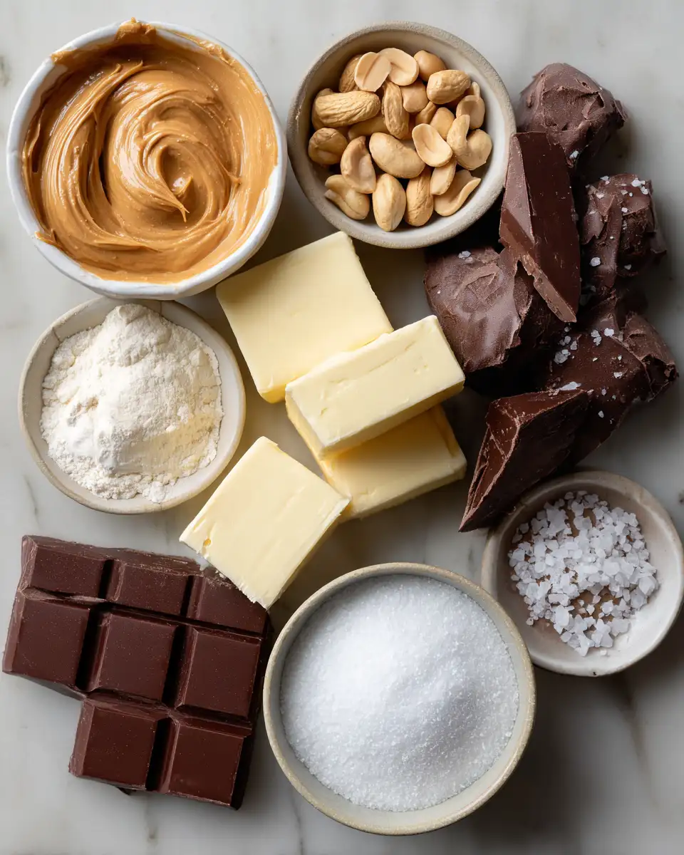 Ingredients for Decadent Chocolate Peanut Butter Truffles That Melt in Your Mouth