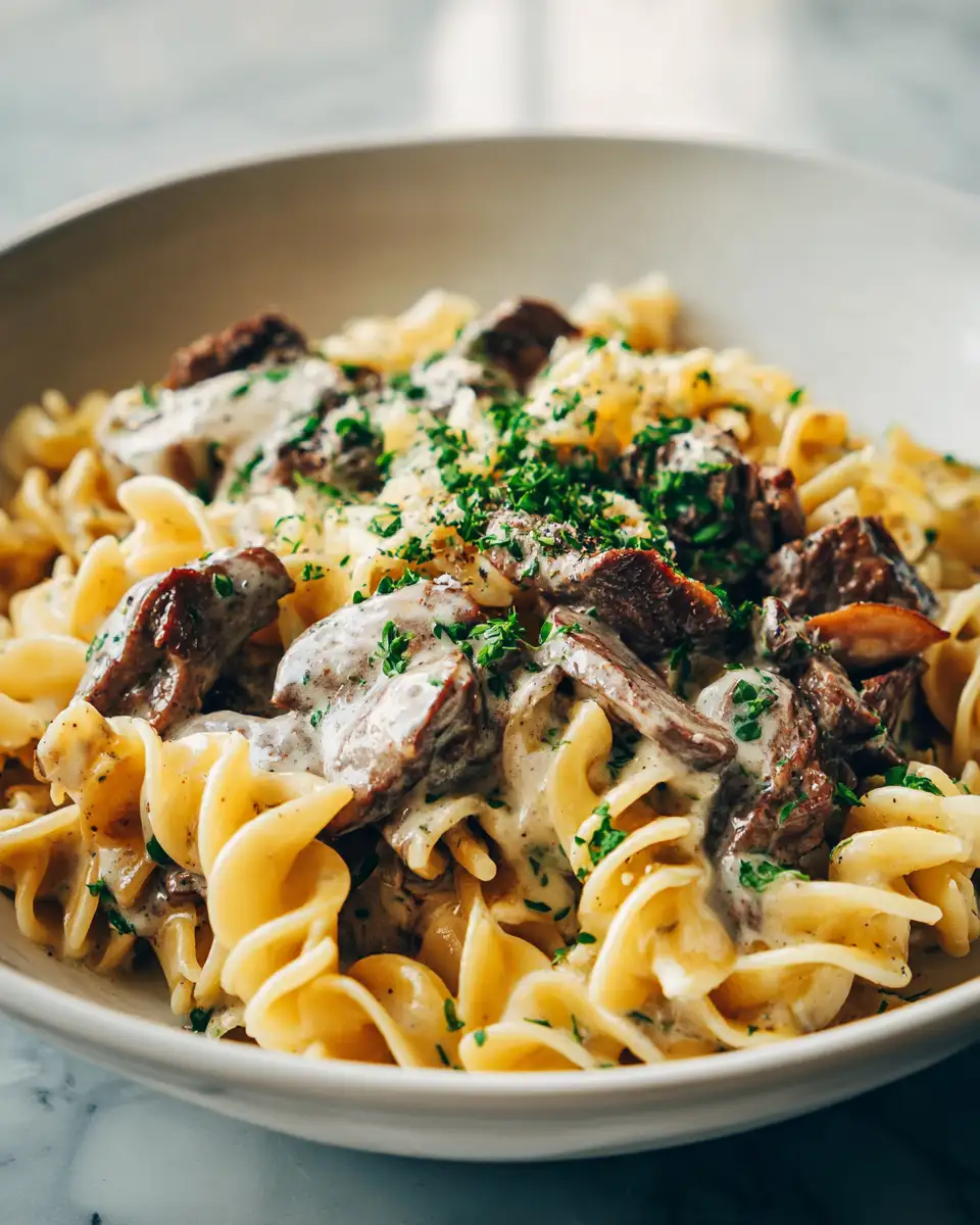 Irresistible Creamy Beef Stroganoff Pasta Recipe to Satisfy Your Cravings - Featured Image