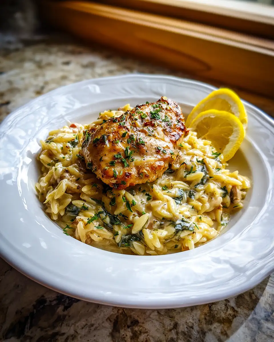 Irresistible Creamy Tuscan Chicken Orzo Recipe to Satisfy Your Cravings - Featured Image