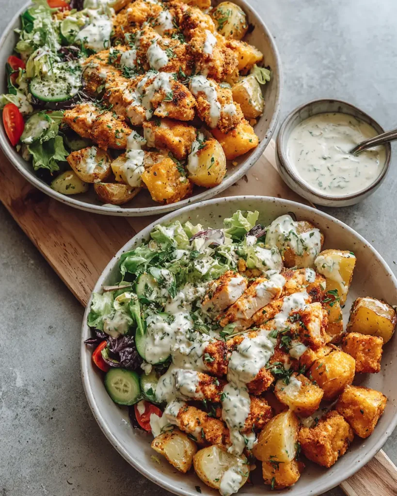 Deliciously Crunchy Ranch Chicken Potato Bowls You Need to Try - Featured Image