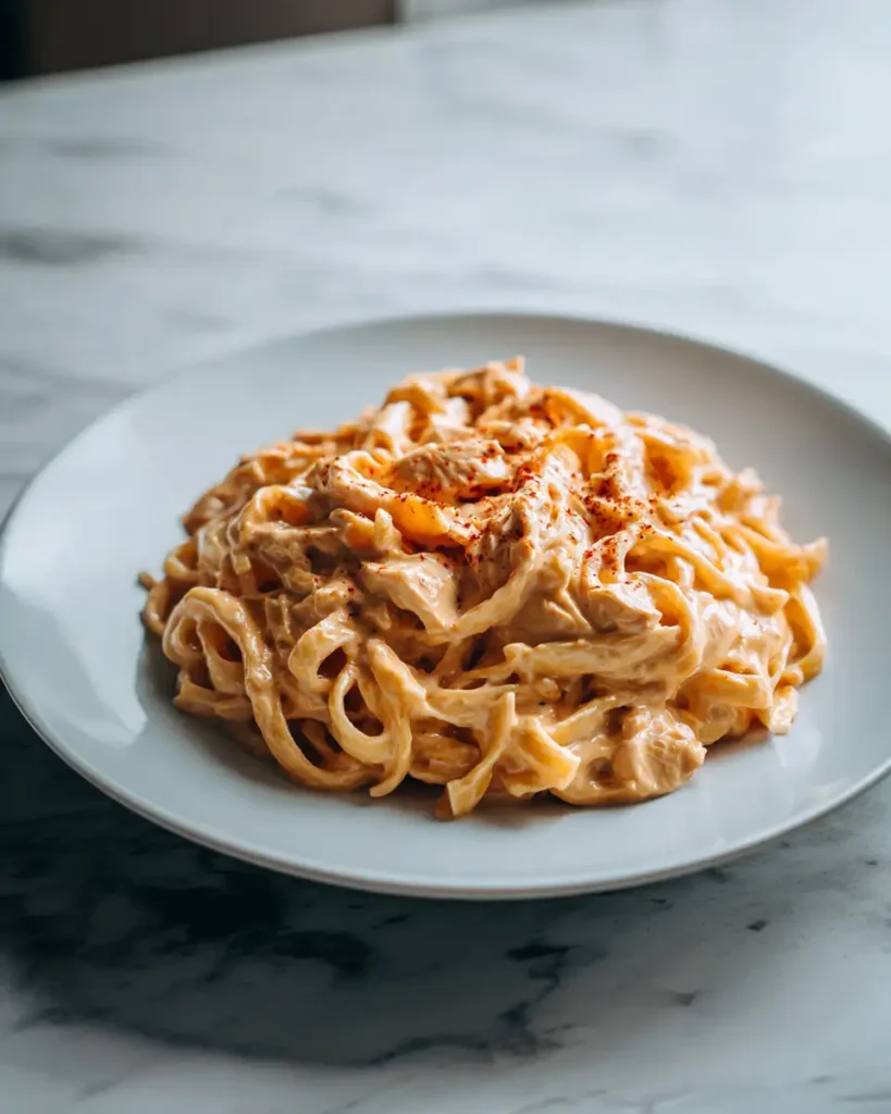 Creamy Crockpot Buffalo Chicken Pasta the Perfect Comfort Food - Featured Image