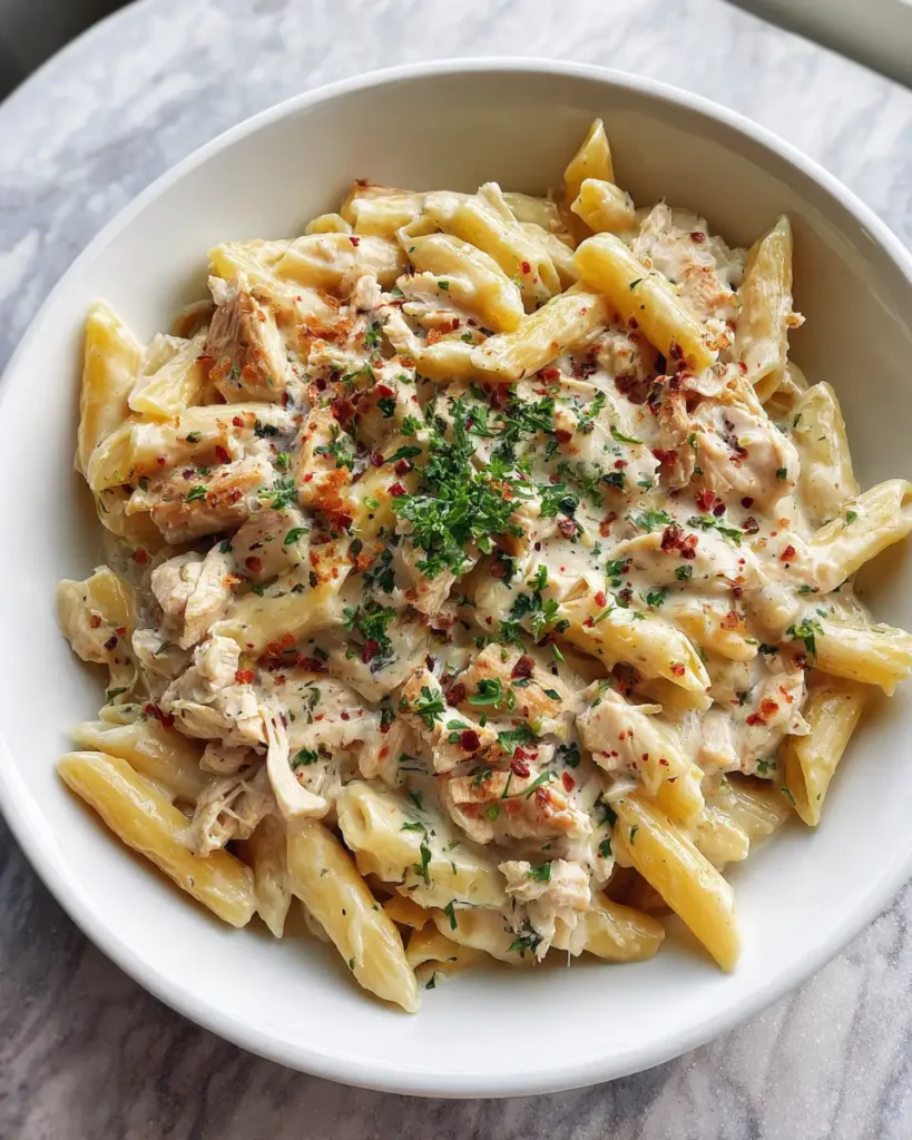 Deliciously Easy Crockpot Creamy Chicken Pasta Recipe to Satisfy Your Cravings - Featured Image