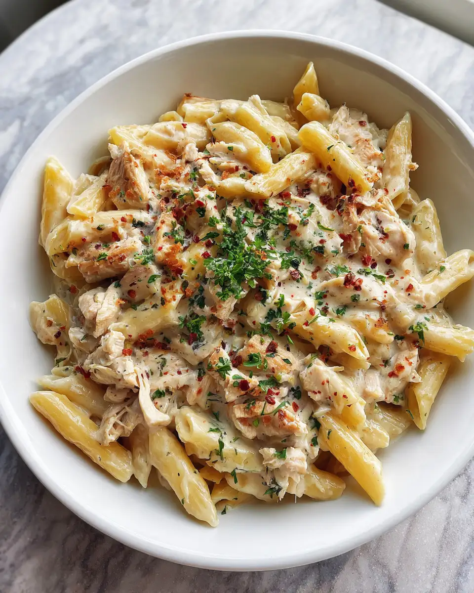 Deliciously Easy Crockpot Creamy Chicken Pasta Recipe to Satisfy Your Cravings - Featured Image