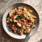 Creamy Crockpot Tuscan Chicken Pasta Perfect for Easy Weeknight Dinners - Featured Image