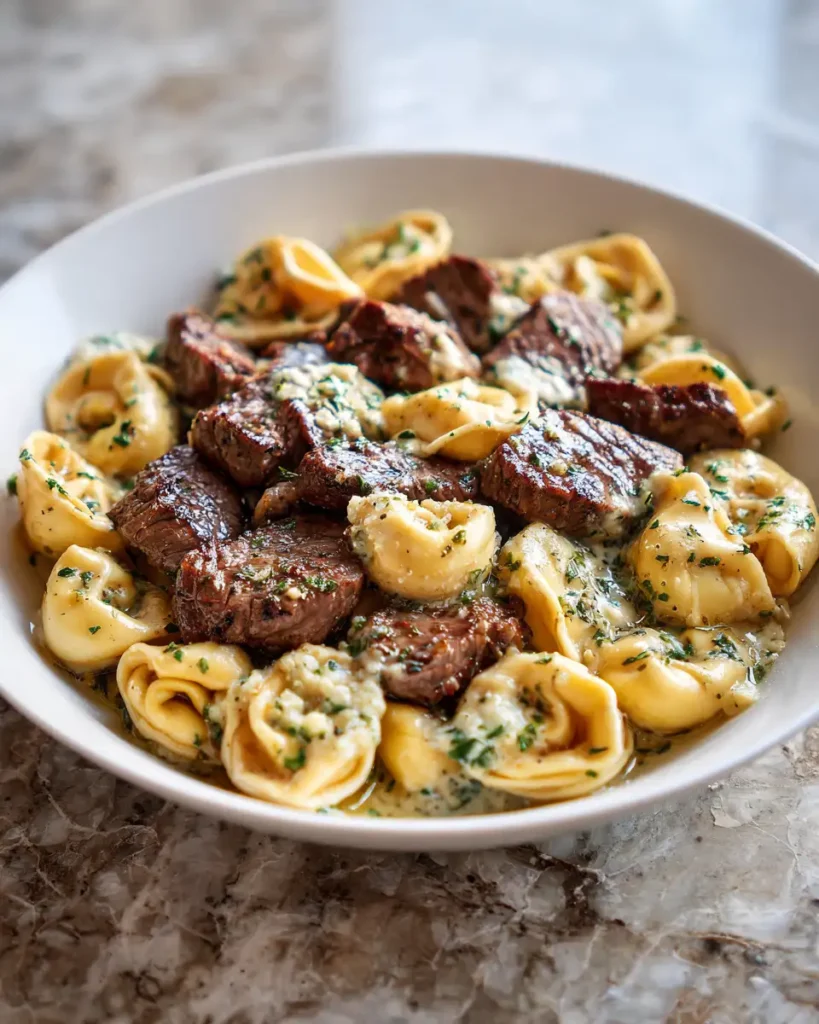 Irresistible Garlic Butter Steak Tortellini Recipe to Satisfy Your Cravings - Featured Image
