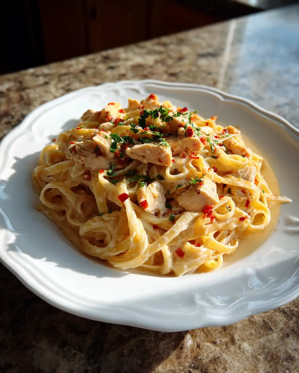 Spicy Sweet Heat Hot Honey Chicken Alfredo Pasta You Need to Try - Featured Image