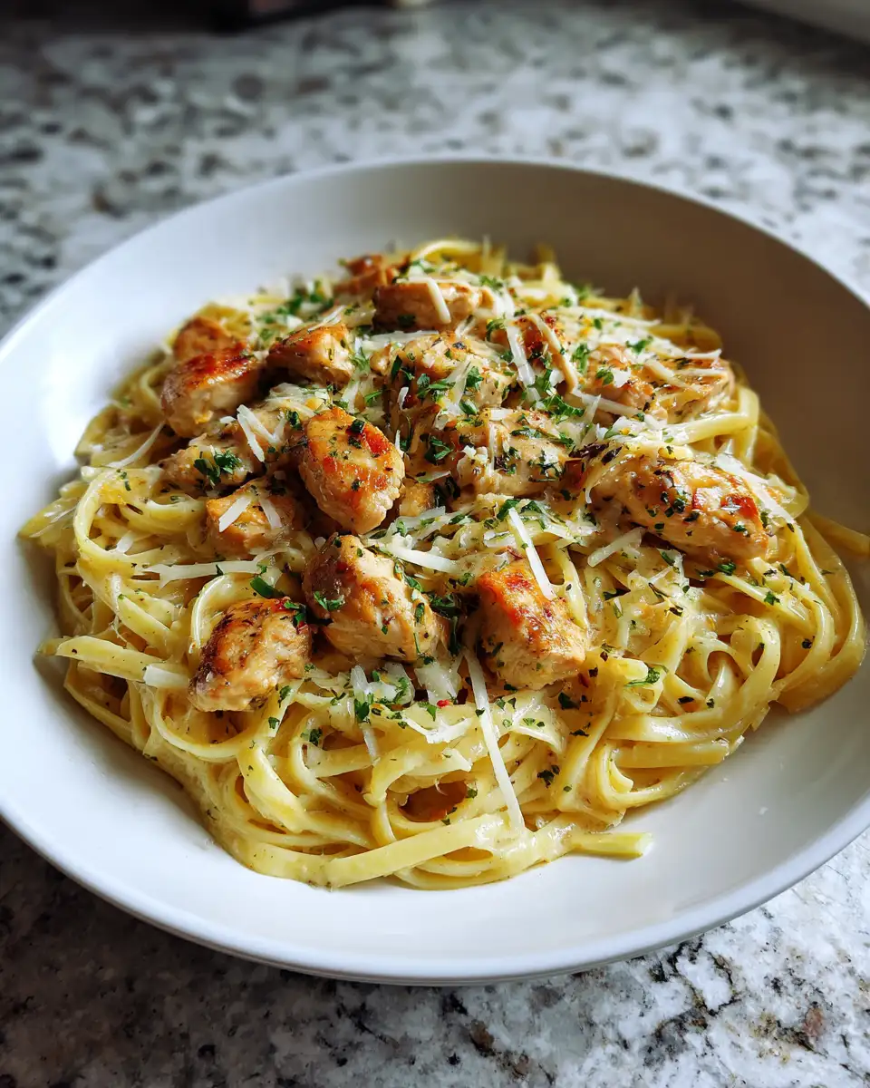 Final dish - Spicy Sweet Heat Hot Honey Chicken Alfredo Pasta You Need to Try