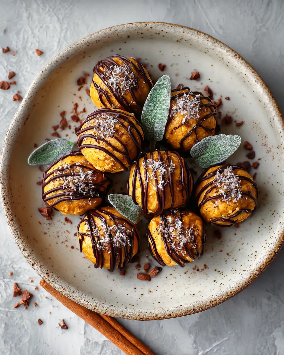 Final dish - Irresistible No Bake Pumpkin Cheesecake Truffles The Perfect Fall Sweet Treat