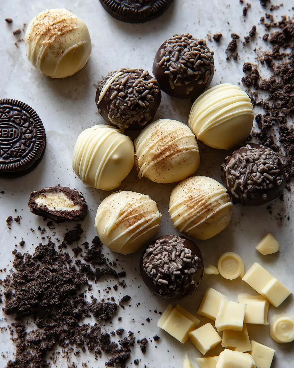 Ingredients for Irresistible Pumpkin Oreo Cheesecake Truffles Perfect for Fall