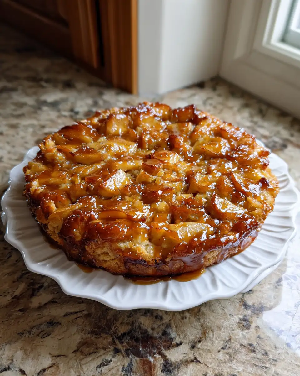 Final dish - Irresistible Salted Caramel Apple Dump Cake Recipe That Will Satisfy Your Sweet Tooth