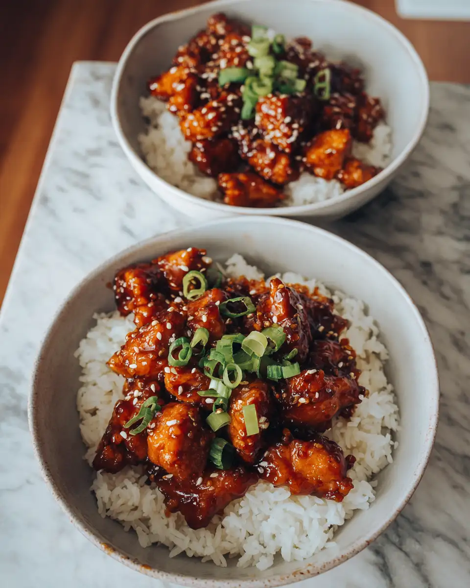 Final dish - Irresistible Sticky Teriyaki Chicken Rice Bowls Your New Favorite Comfort Food