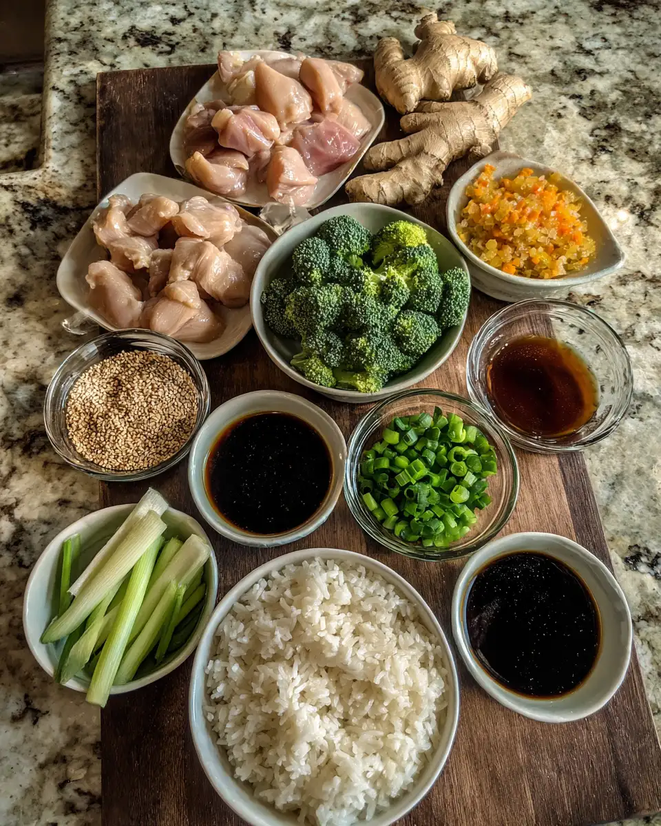 Ingredients for Irresistible Sticky Teriyaki Chicken Rice Bowls Your New Favorite Comfort Food